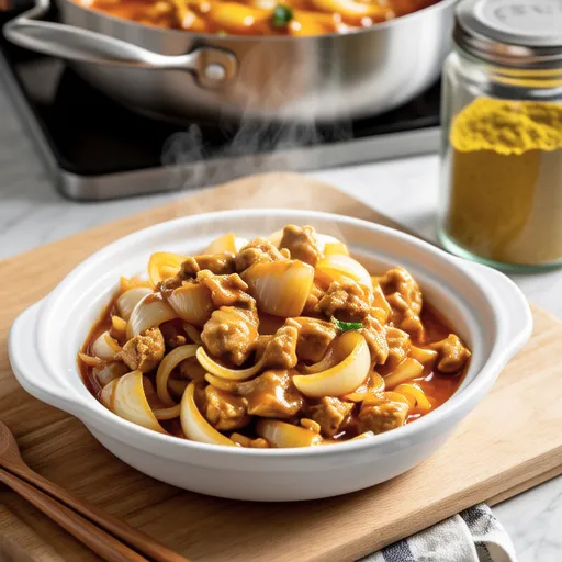 Onion and Tuna Curry Stir-fry