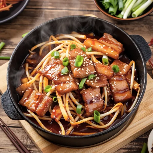 Soybean Sprouts and Pork Kimchi Stir-fry
