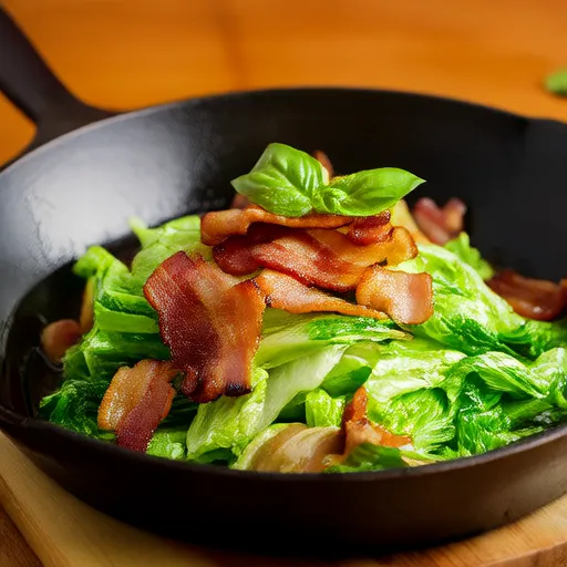 Sautéed Bacon and Lettuce