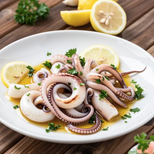 Lemon Pepper Sauteed Squid