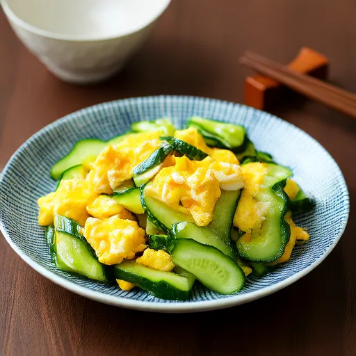 Pepino Frito com Ovos