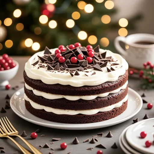 Christmas Chocolate Cake (Microwave Version)