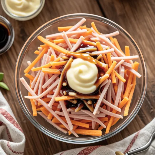 Sweet Potato and Ham Julienne Salad