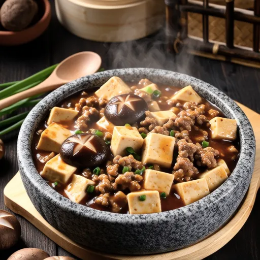 Mushroom-rich Mapo Tofu Style
