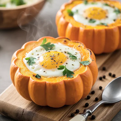 Mini Pumpkin Egg Slut with Cheese