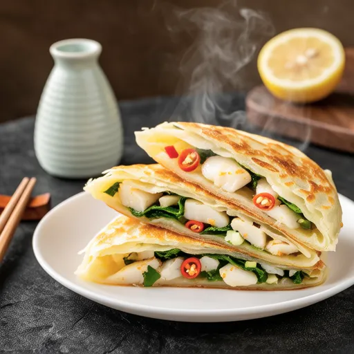 Dongtae Perilla Leaf Pancake
