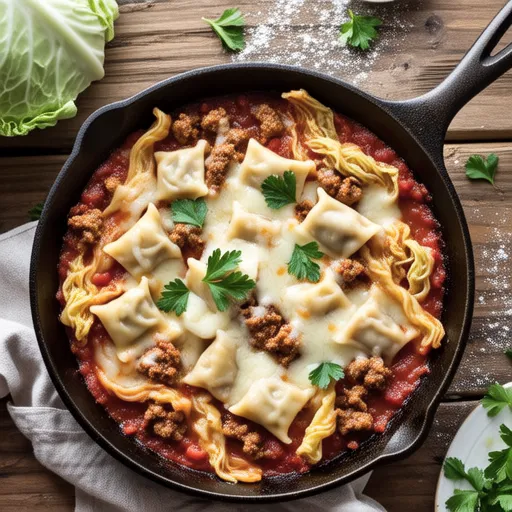 Cabbage Meat Lasagna