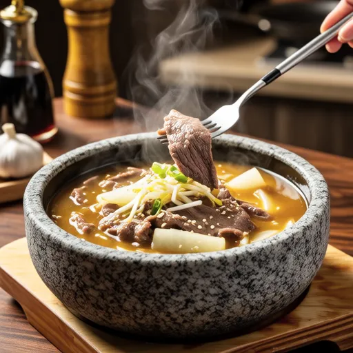 Beef and Bean Sprout Radish Soup