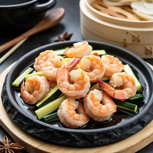 Garlic Mayo Stir-fried Vannamei Shrimp