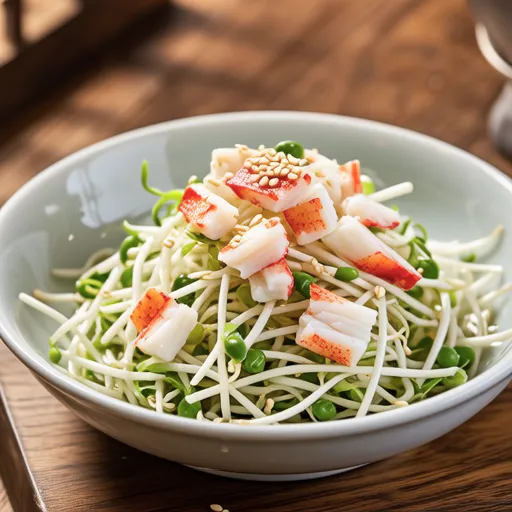 Bean Sprout & Crab Stick Salad for Kids