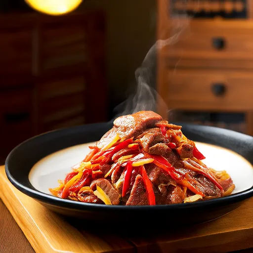 Stir-fried Beef and Red Cabbage