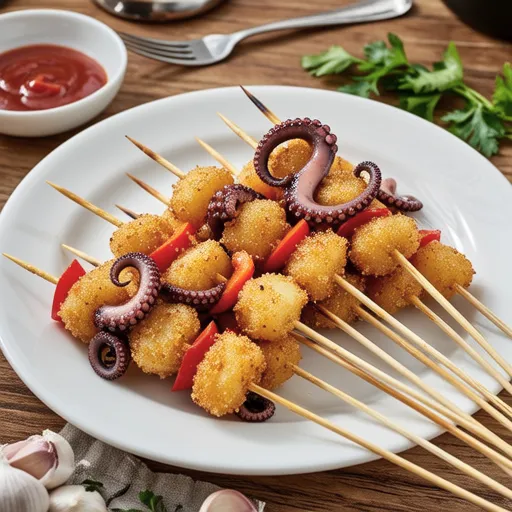Octopus and Potato Fry
