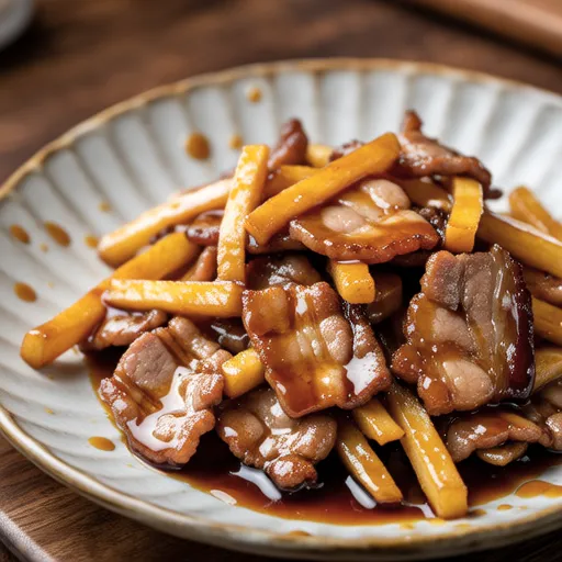 Pork and Sweet Potato Miso Butter Stir-fry