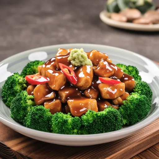 Broccoli and Chicken Stir-fry with Wasabi