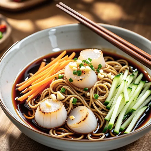Garlic Soy Sauce Scallop Udon
