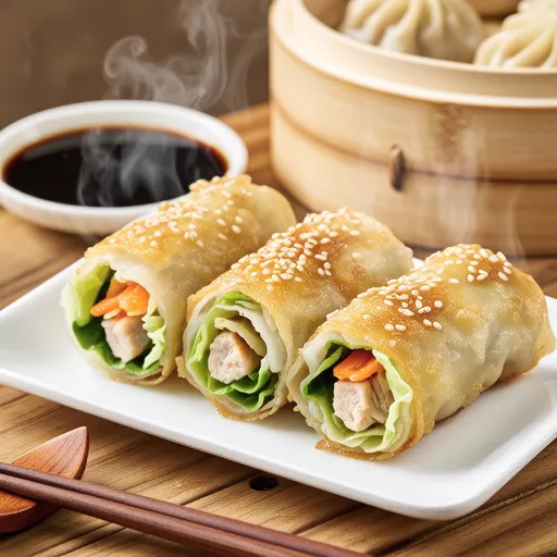 Cabbage Rice Paper Dumplings