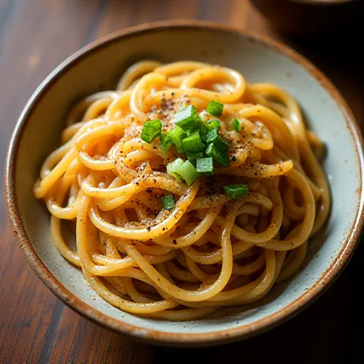 Udon Salteado com Molho de Manteiga e Shoyu