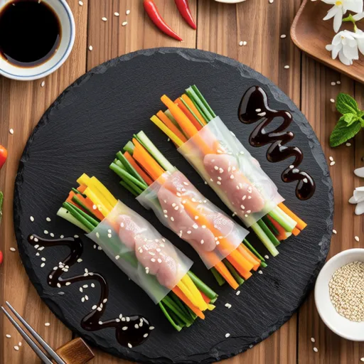 Duck Wrap with Vegetables (Korean Style)