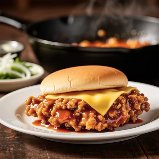Kimchi Cheese Hamburg Steak