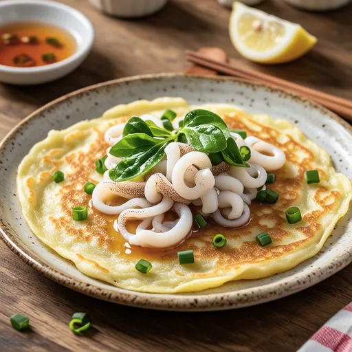Squid and Crown Daisy Pancake