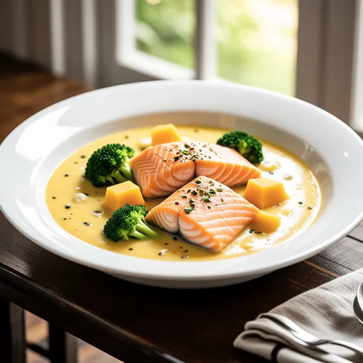 Salmon and Pumpkin Cream Stew