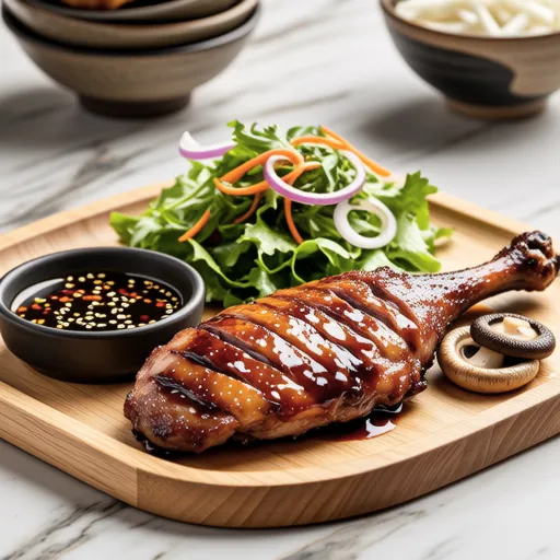 Smoked Duck with Chive Salad