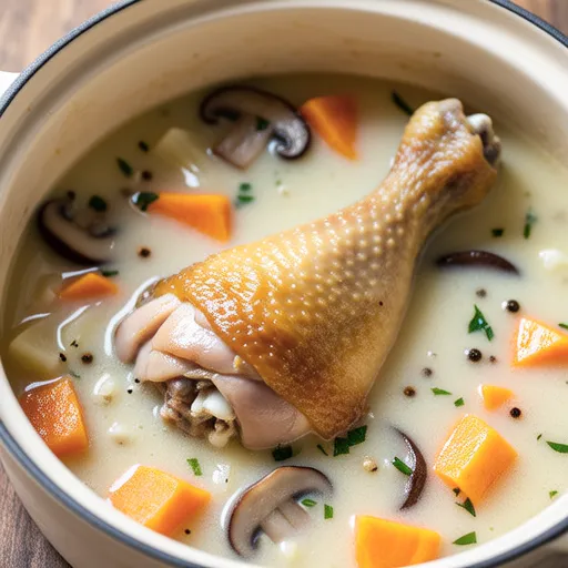 Chicken Drumsticks and Sweet Potato Cream Stew