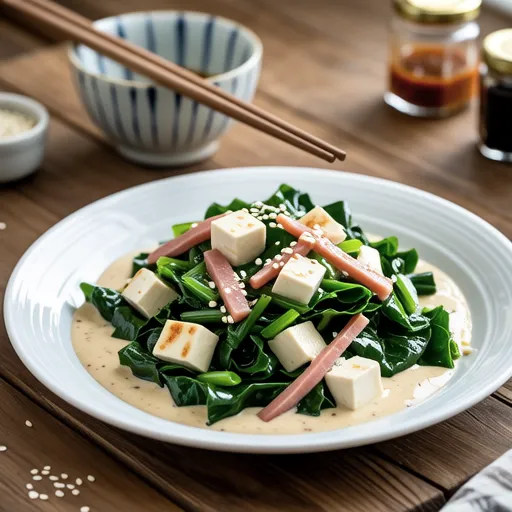 Komatsuna Tofu Salad