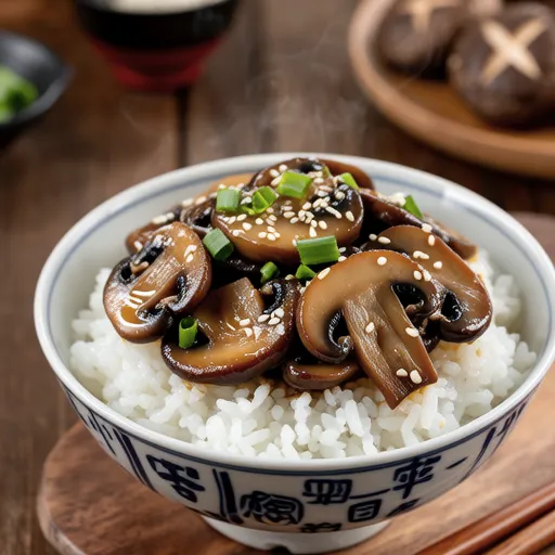 Sauteed Oyster Mushroom Rice Bowl