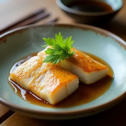 Tai and Onion Pan-steamed Dish