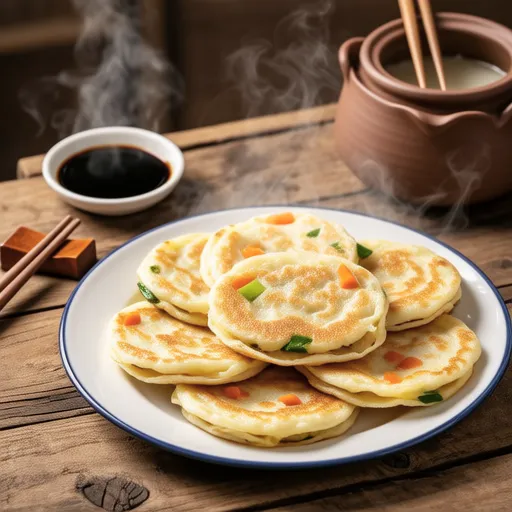 Ham and Tofu Pancakes