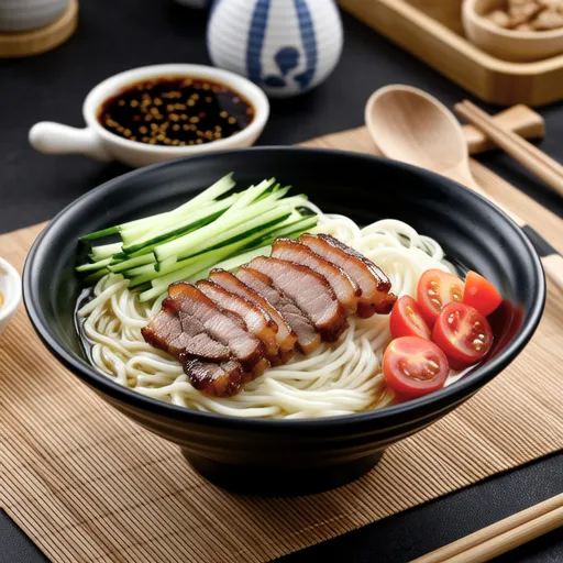 Summer Vegetables and Pork Somen Noodles