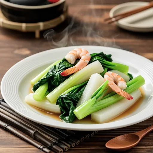 Sauteed Turnip with Sakura Shrimp