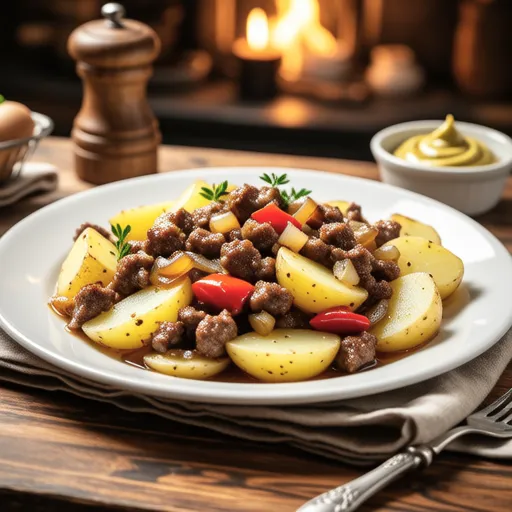 German Potato with Luncheon Meat