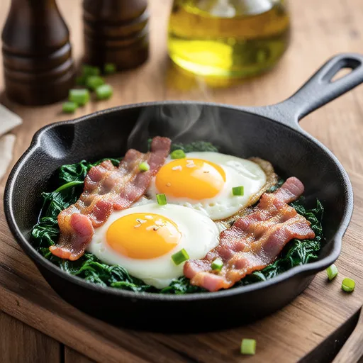 Spinach Bacon Egg