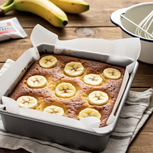 Tofu Banana Brûlée Cake