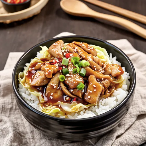 Soybean Sprout Chicken Rice Bowl