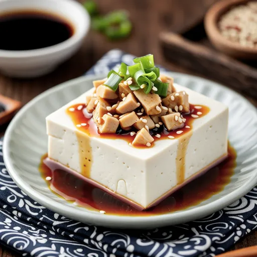 Cold Tofu with Tuna and Grated Daikon