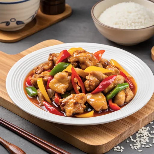 Chicken Breast Stir-fry with Bell Peppers