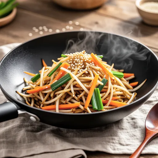 Stir-fried Bean Sprouts and Carrots