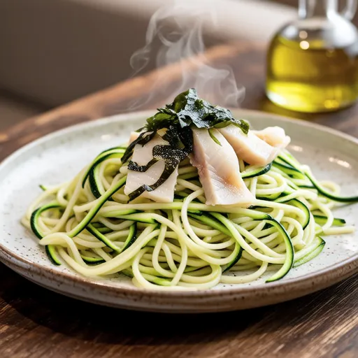 Zucchini and Pollock Roe Pasta