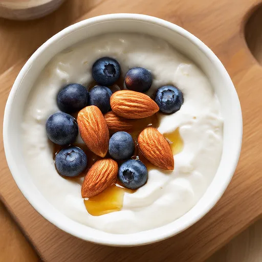 Snack di yogurt greco e frutta secca