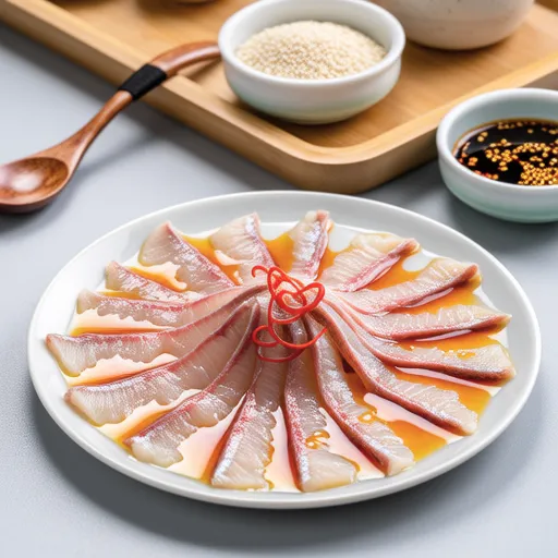 Horse Mackerel Carpaccio with Chili Oil Flavor