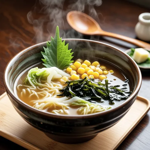 Cabbage and Corn Miso Soup