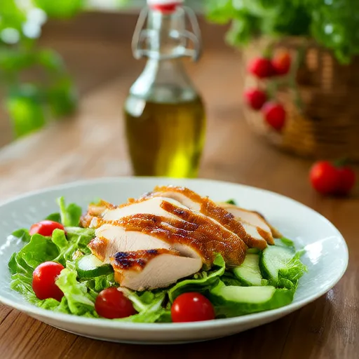 Ensalada de pollo a la parrilla