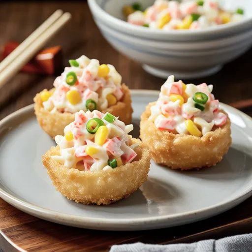 Crab Salad Topped Inari Sushi