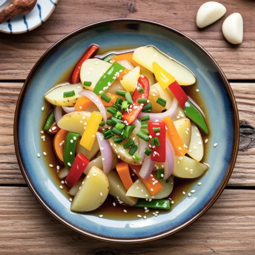 Stir-fried Potatoes with Bell Peppers