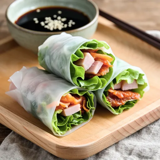 Easy Fresh Spring Rolls with Cut Vegetables