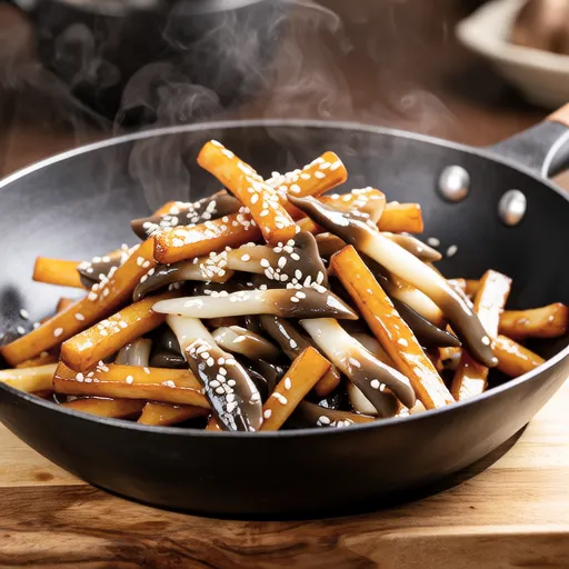 White Shimeji and Potato Mayo Ponzu Stir-fry