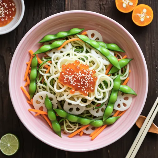 Hijiki and Lotus Root Mentaiko Salad